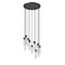 Z-Lite Beau Chandelier, 11-Light, 24 In.W x 12.75 In.H, Matte Black/Clear 740P-11R-MB - alternate 1